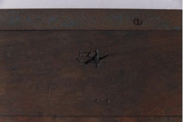 ヴィンテージ家具　ビンテージ　ジャンクさが魅力的なアイアンフレームの作業台(鉄脚テーブル)(2)