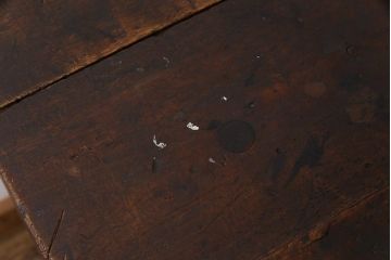 ヴィンテージ家具　ビンテージ　ジャンクさが魅力的なアイアンフレームの作業台(鉄脚テーブル)(3)