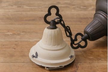 和製アンティーク　昭和レトロのおしゃれなガラスシェード照明(天井照明、吊り下げ照明)(1)