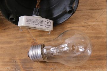 激レア!　和製アンティーク　細かなデザインの銅巻き照明(電笠、天井照明、吊り下げ照明)