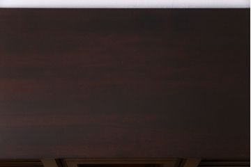 中古美品　松本民芸家具　直線のデザインが印象的なサイドボード(ローボード、収納棚、戸棚)(定価約33万円)(1)