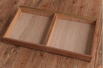 レトロ家具　昭和レトロ　さりげない個性が光るフック付きテーブル(ワークデスク、在宅ワーク、在宅用、作業台)