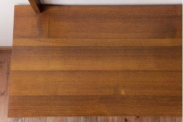 レトロ家具　昭和レトロ　さりげない個性が光るフック付きテーブル(ワークデスク、在宅ワーク、在宅用、作業台)