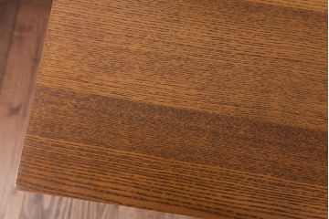 レトロ家具　昭和レトロ　さりげない個性が光るフック付きテーブル(ワークデスク、在宅ワーク、在宅用、作業台)