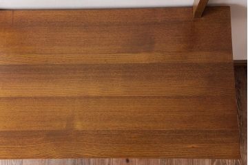 レトロ家具　昭和レトロ　さりげない個性が光るフック付きテーブル(ワークデスク、在宅ワーク、在宅用、作業台)
