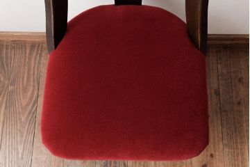 アンティーク家具　和製アンティーク　オーク材　シックな雰囲気漂う回転イス(回転椅子、チェア、ワークチェア)