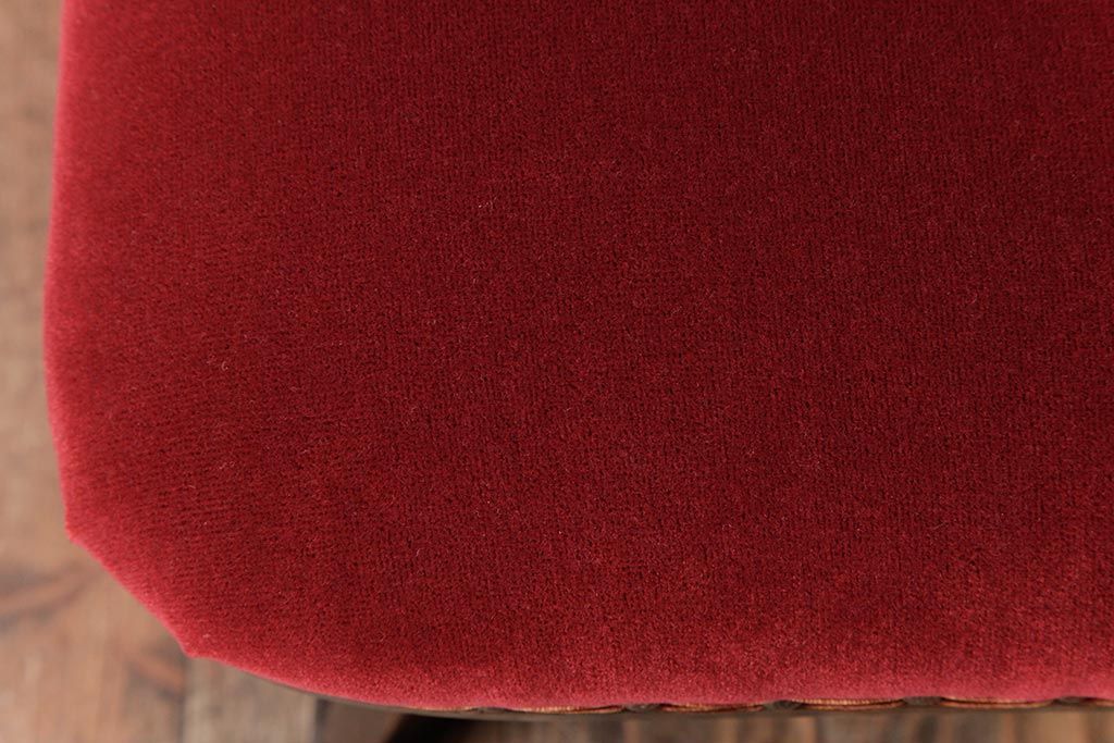 アンティーク家具　和製アンティーク　オーク材　シックな雰囲気漂う回転イス(回転椅子、チェア、ワークチェア)