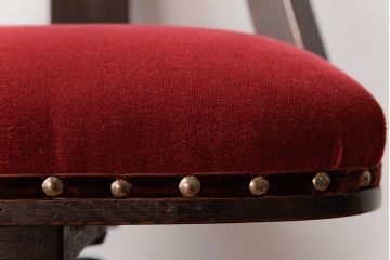 アンティーク家具　和製アンティーク　オーク材　シックな雰囲気漂う回転イス(回転椅子、チェア、ワークチェア)