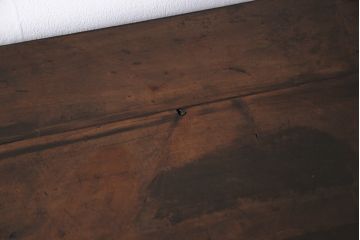 アンティーク家具　昭和中期　ヒノキ材　落ち着いた色味のシンプルなオープンラック(収納棚、飾り棚)