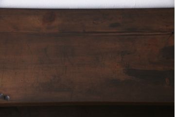 アンティーク家具　昭和中期　ヒノキ材　落ち着いた色味のシンプルなオープンラック(収納棚、飾り棚)
