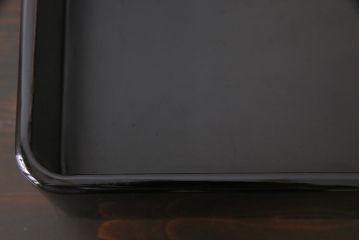 アンティーク雑貨　和製アンティーク　漆器　品のある花鳥図が美しい木製の手許箱(小物入れ、文箱、硯箱)