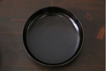 アンティーク雑貨　和製アンティーク　波千鳥が描かれた木製菓子器(菓子入れ)