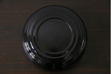 アンティーク雑貨　和製アンティーク　波千鳥が描かれた木製菓子器(菓子入れ)