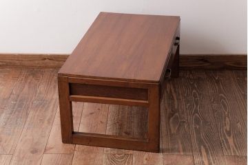 レトロ家具　昭和レトロ　シンプルで素朴な雰囲気漂う文机(座机、ローテーブル)