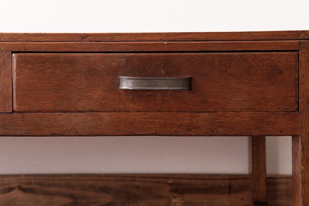 レトロ家具　昭和レトロ　シンプルで素朴な雰囲気漂う文机(座机、ローテーブル)