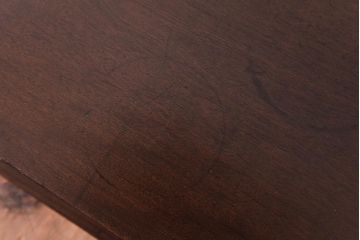 アンティーク家具　和製アンティーク　栃の木・ケヤキ材　力強い杢目が目を引く置き床(ローボード、飾り台)