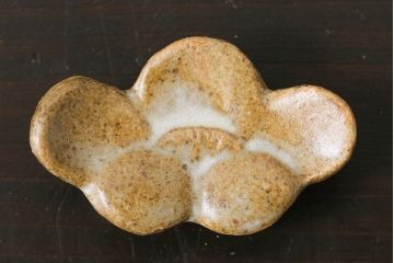 アンティーク雑貨　昭和レトロ　笠間焼　中野晃嗣　梅文様　箸置き5個セット