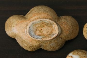 アンティーク雑貨　昭和レトロ　笠間焼　中野晃嗣　梅文様　箸置き5個セット