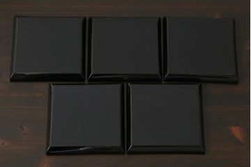 アンティーク雑貨　和製アンティーク　昭和初期　金彩・螺鈿　木製漆器菓子器(菓子入れ、銘々皿)