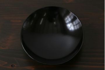 アンティーク雑貨　和製アンティーク　葵の葉紋　高級感漂う木製お椀(漆器、和食器)3客セット
