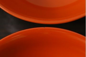 和製アンティーク　松に鶴の図　華やかで縁起の良い柄の木製お椀(漆器、和食器)4客セット