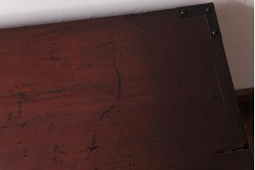 アンティーク家具　和製アンティーク　木瓜型取っ手が目を引く小箪笥(和タンス、引き出し、時代箪笥)