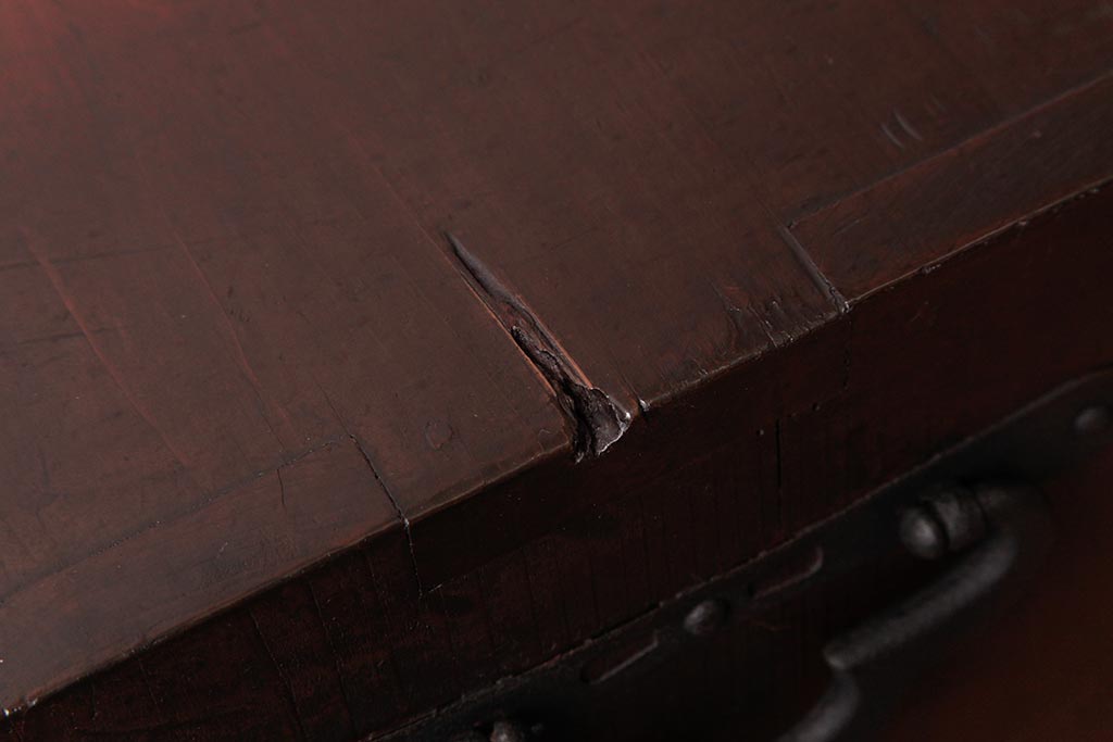 アンティーク家具　和製アンティーク　木瓜型取っ手が目を引く小箪笥(和タンス、引き出し、時代箪笥)