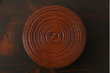 アンティーク雑貨　大正昭和初期　木製漆器　竹をモチーフにした徳利袴3客セット(小物入れ)