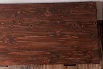 アンティーク家具　昭和期　シンプルな佇まいの脚付箪笥ローボード(ローチェスト、引き出し、時代箪笥)