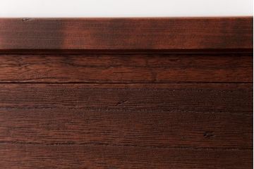 アンティーク家具　昭和期　シンプルな佇まいの脚付箪笥ローボード(ローチェスト、引き出し、時代箪笥)