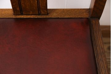 アンティーク家具　イギリスアンティーク　ボビンレッグ　優雅さと格好良さが織り交ざるオーク材製ダイニングチェア(椅子)(1)