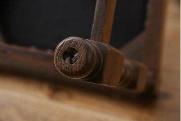 アンティーク家具　イギリスアンティーク　ボビンレッグ　優雅さと格好良さが織り交ざるオーク材製ダイニングチェア(椅子)(1)