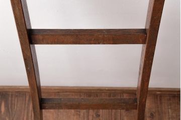 アンティーク雑貨　昭和レトロ　ナラ材　古い木の質感が味わい深いラダー(梯子、はしご)(1)