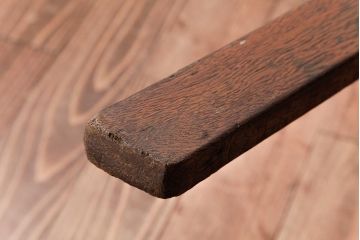 アンティーク雑貨　昭和レトロ　ナラ材　古い木の質感が味わい深いラダー(梯子、はしご)(1)