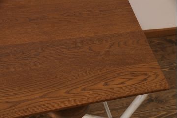 ラフジュ工房オリジナル 8脚格納スツール付きテーブル(ペイント作業台、机)(1)