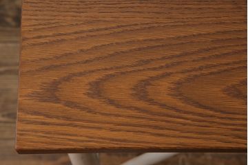 ラフジュ工房オリジナル 8脚格納スツール付きテーブル(ペイント作業台、机)(1)