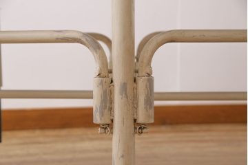 ラフジュ工房オリジナル 8脚格納スツール付きテーブル(ペイント作業台、机)(1)