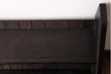 アンティーク家具　和製アンティーク　松材　明治期の階段をリメイクした飾り棚(陳列棚、ディスプレイラック)