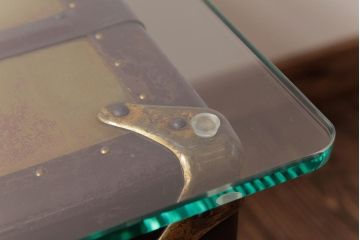 アンティーク雑貨　和製アンティーク　リメイク家具　お洒落な雰囲気醸し出すトランクテーブル(センターテーブル、ローテーブル)