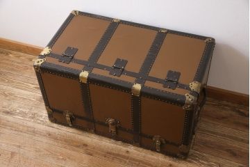 和製アンティーク　ビンテージスタイルにおすすめな珍しいトランクチェスト(ローチェスト)