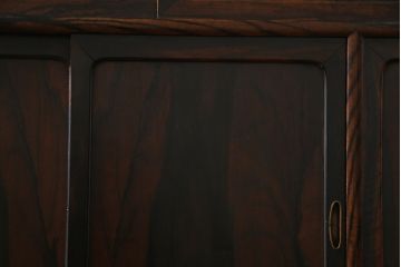アンティーク家具　古民具　総黒柿材　こだわりの和の空間づくりにおすすめな茶箪笥(茶棚、戸棚、収納棚)