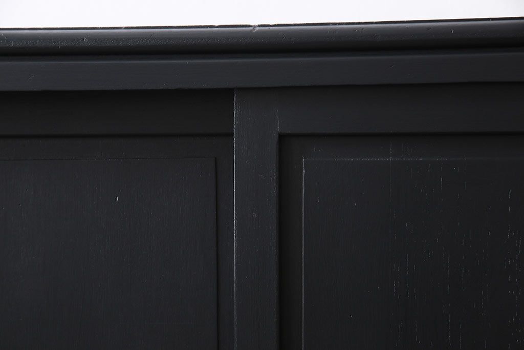 和製アンティーク　ペイント家具　幅狭　シックな雰囲気がお洒落なチェスト(重ね箪笥、収納棚、引き出し)