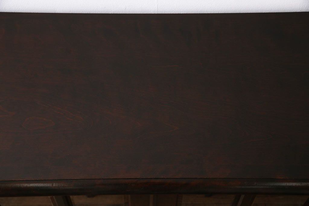 中古　北海道民芸家具　#138　落ち着いた色味のサイドボード(収納棚、戸棚)(1)