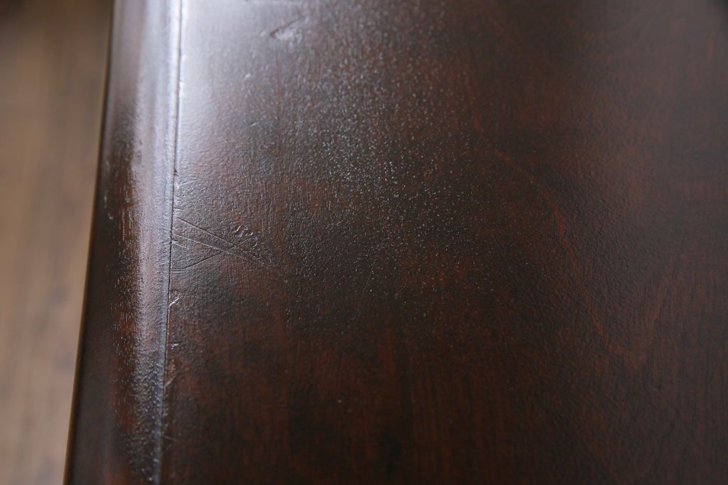 中古　北海道民芸家具　#138　落ち着いた色味のサイドボード(収納棚、戸棚)(1)