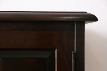 中古　北海道民芸家具　#138　落ち着いた色味のサイドボード(収納棚、戸棚)(1)