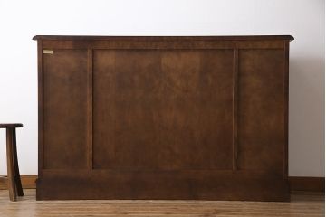 中古　北海道民芸家具　#138　落ち着いた色味のサイドボード(収納棚、戸棚)(1)