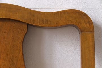 アンティーク家具　フランスアンティーク　バーチ材　上品でいて愛らしい雰囲気漂うダイニングチェア(ワークチェア、椅子)