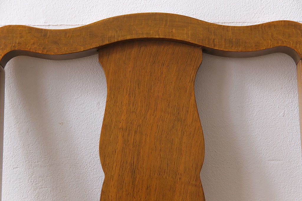 アンティーク家具　フランスアンティーク　バーチ材　上品でいて愛らしい雰囲気漂うダイニングチェア(ワークチェア、椅子)