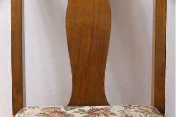アンティーク家具　フランスアンティーク　バーチ材　上品でいて愛らしい雰囲気漂うダイニングチェア(ワークチェア、椅子)(1)