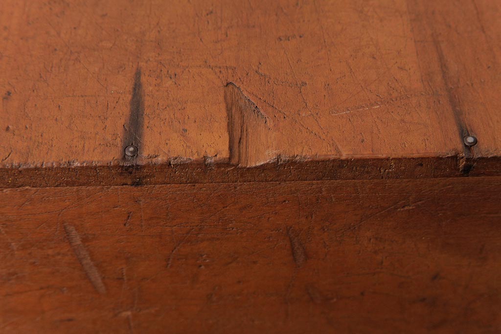 アンティーク雑貨　昭和レトロ　キューブ型の大きな積み木【立方体・大】(スツール、飾り台、花台、ディスプレイ雑貨)